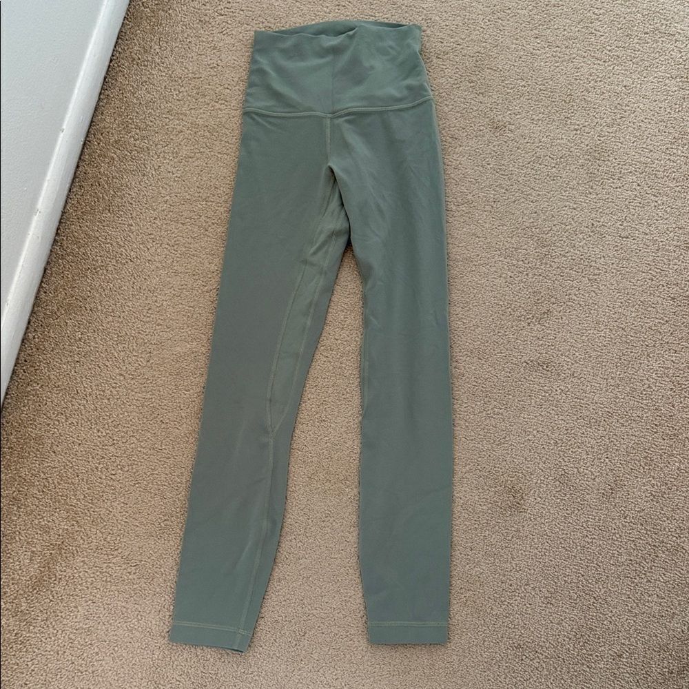 New Lululemon align 25” 0 Green Leggings